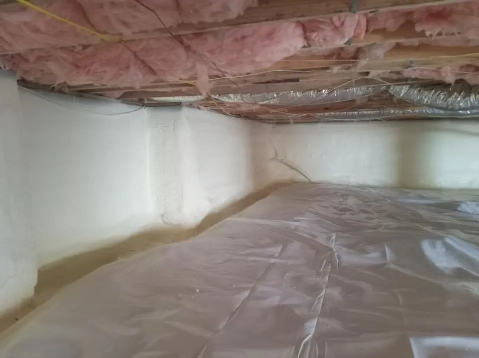 Crawl space encapsulation with closed-cell spray foam for Metal Roof Coating in Santa Cruz